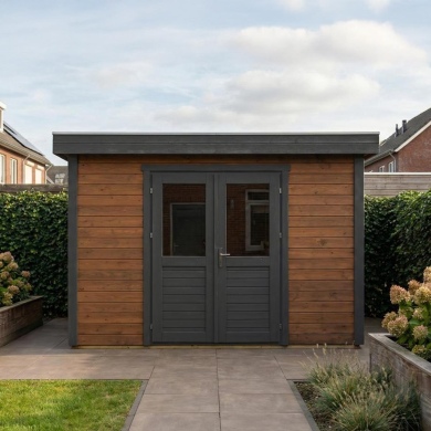 Gartenhaus, Gerätehaus Freya 4.09x3.09m - 12.64m2 - 28mm - Imprägniert