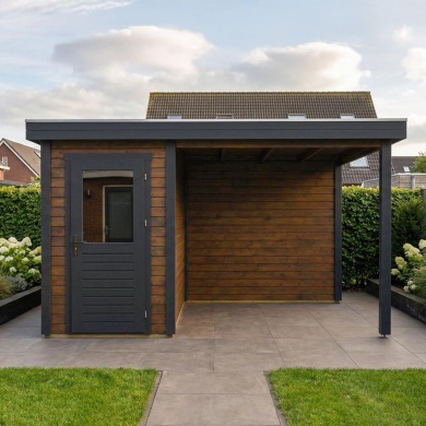 Gartenhaus, Gerätehaus Mira 4.06x2.59m - 10.51m2 - 28mm - Imprägniert