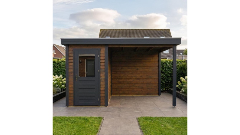 Gartenhaus, Gerätehaus Mira 4.06x2.59m - 10.51m2 - 28mm - Imprägniert