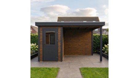 Gartenhaus, Gerätehaus Mira 4.06x2.59m - 10.51m2 - 28mm - Imprägniert
