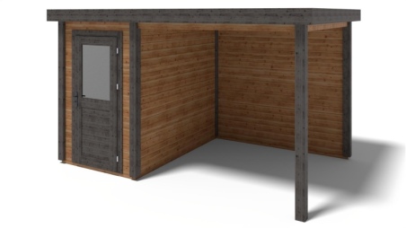 Gartenhaus, Gerätehaus Mira 4.06x2.59m - 10.51m2 - 28mm - Imprägniert