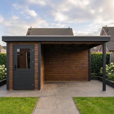 Gartenhaus, Gerätehaus Mira 4.56x2.59m - 11.81m2 - 28mm - Imprägniert