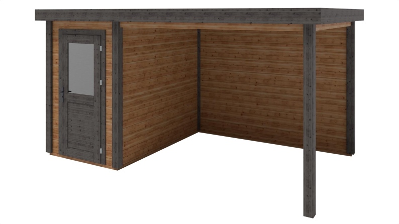 Gartenhaus, Gerätehaus Mira 4.56x2.59m - 11.81m2 - 28mm - Imprägniert