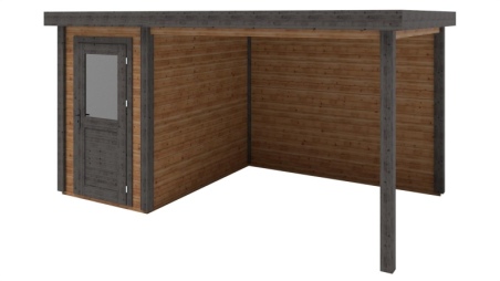 Gartenhaus, Gerätehaus Mira 4.56x2.59m - 11.81m2 - 28mm - Imprägniert