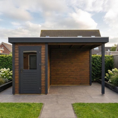 Gartenhaus, Gerätehaus Mira 1.59x3.09m - 12.54m2 - 28mm - Imprägniert