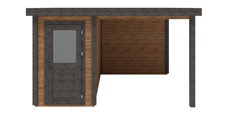 Gartenhaus, Gerätehaus Mira 1.59x3.09m - 12.54m2 - 28mm - Imprägniert