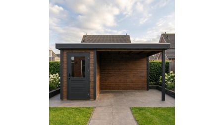 Gartenhaus, Gerätehaus Mira 1.59x3.09m - 14.09m2 - 28mm - Imprägniert