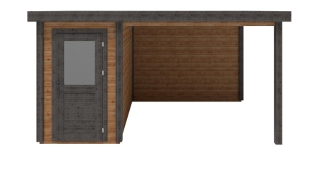 Gartenhaus, Gerätehaus Mira 1.59x3.09m - 14.09m2 - 28mm - Imprägniert