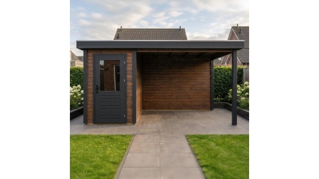 Gartenhaus, Gerätehaus Mira 1.59x3.09m - 17.18m2 - 28mm - Imprägniert