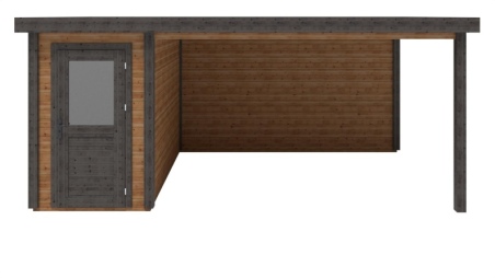 Gartenhaus, Gerätehaus Mira 1.59x3.09m - 17.18m2 - 28mm - Imprägniert