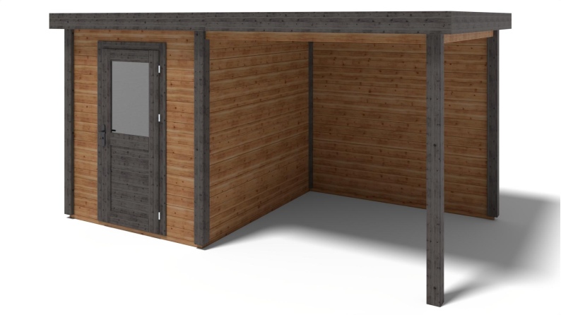 Gartenhaus, Gerätehaus Vala 2.09x2.59m - 11.81m2 - 28mm - Imprägniert