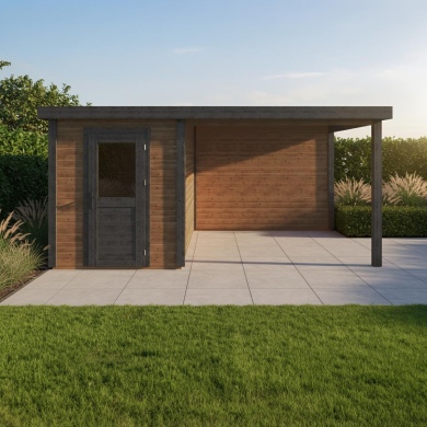 Gartenhaus, Gerätehaus Vala 5.06x2.59m - 13.1m2 - 28mm - Imprägniert