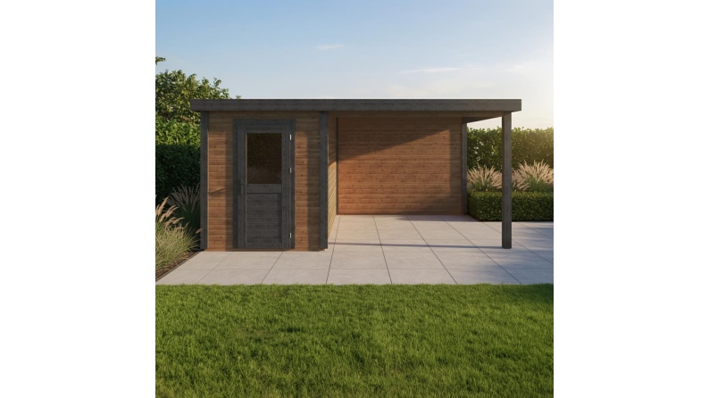 Gartenhaus, Gerätehaus Vala 5.06x2.59m - 13.1m2 - 28mm - Imprägniert