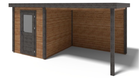 Gartenhaus, Gerätehaus Vala 5.06x2.59m - 13.1m2 - 28mm - Imprägniert