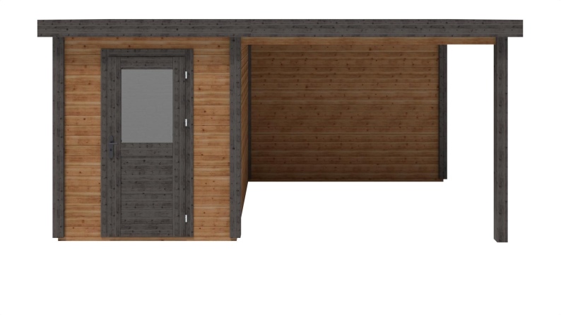 Gartenhaus, Gerätehaus Vala 5.06x2.59m - 13.1m2 - 28mm - Imprägniert