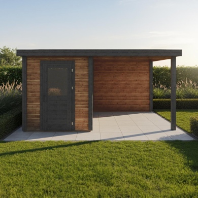 Gartenhaus, Gerätehaus Vala 4.56x3.09m - 14.1m2 - 28mm - Imprägniert