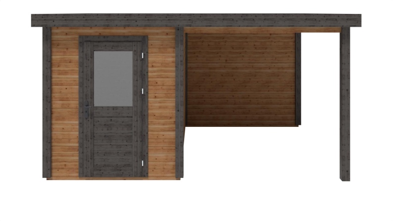 Gartenhaus, Gerätehaus Vala 4.56x3.09m - 14.1m2 - 28mm - Imprägniert