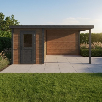 Gartenhaus, Gerätehaus Vala 5.06x3.09m - 15.63m2 - 28mm - Imprägniert