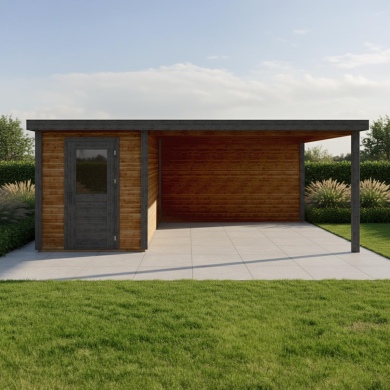 Gartenhaus, Gerätehaus Vala 2.09x3.09m - 18.72m2 - 28mm - Imprägniert