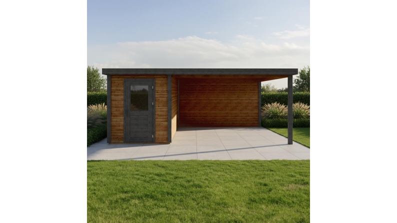 Gartenhaus, Gerätehaus Vala 2.09x3.09m - 18.72m2 - 28mm - Imprägniert