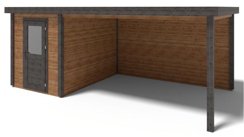 Gartenhaus, Gerätehaus Vala 2.09x3.09m - 18.72m2 - 28mm - Imprägniert