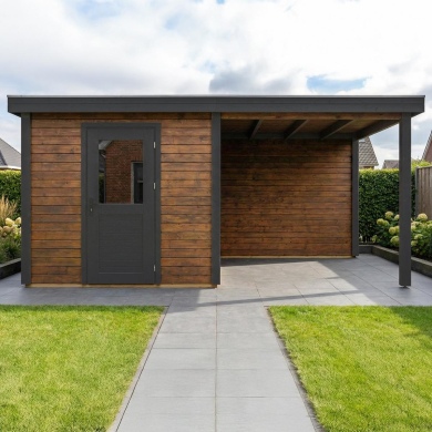 Gartenhaus, Gerätehaus Rava 5.06x2.59m - 13.1m2 - 28mm - Imprägniert