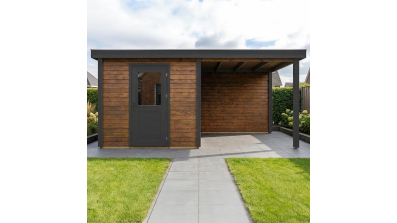 Gartenhaus, Gerätehaus Rava 5.06x2.59m - 13.1m2 - 28mm - Imprägniert