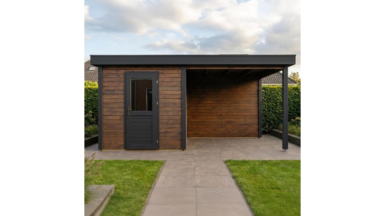 Gartenhaus, Gerätehaus Rava 2.59x2.59m - 14.4m2 - 28mm - Imprägniert