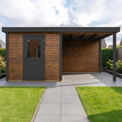 Gartenhaus, Gerätehaus Rava 5.06x3.09m - 15.63m2 - 28mm - Imprägniert