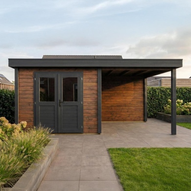 Gartenhaus, Gerätehaus Aura 5.56x2.59m - 14.4m2 - 28mm - Imprägniert