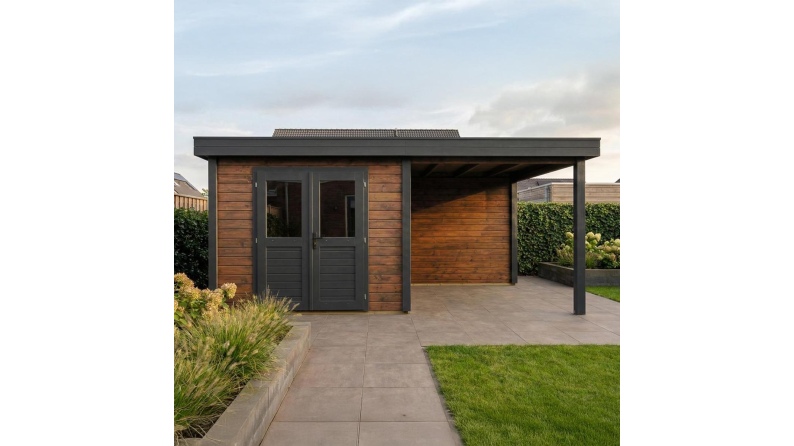 Gartenhaus, Gerätehaus Aura 5.56x2.59m - 14.4m2 - 28mm - Imprägniert