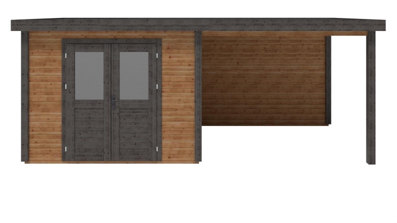 Gartenhaus, Gerätehaus Aura 3.09x3.09m - 17.18m2 - 28mm - Imprägniert