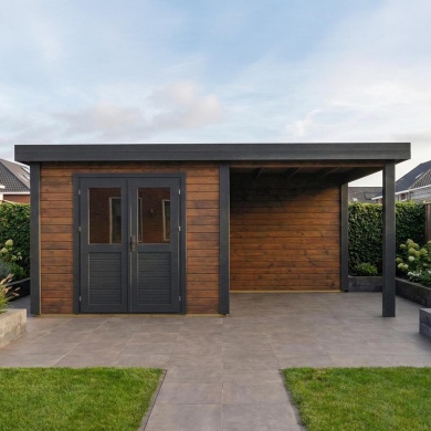 Gartenhaus, Gerätehaus Aura 3.09x3.09m - 18.72m2 - 28mm - Imprägniert