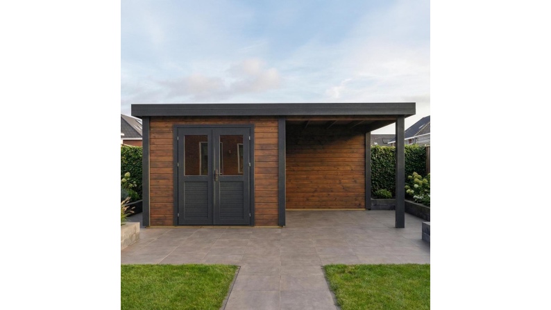 Gartenhaus, Gerätehaus Aura 6.06x3.09m - 18.72m2 - 28mm - Imprägniert