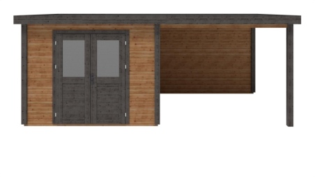 Gartenhaus, Gerätehaus Aura 3.09x3.09m - 18.72m2 - 28mm - Imprägniert