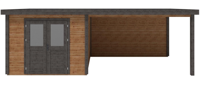 Gartenhaus, Gerätehaus Aura 3.09x3.09m - 21.81m2 - 28mm - Imprägniert