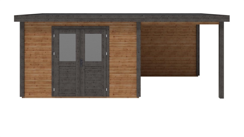 Gartenhaus, Gerätehaus Freya 4.09x2.59m - 17m2 - 28mm - Imprägniert