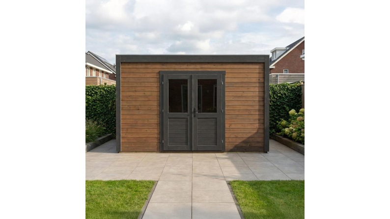 Gartenhaus, Gerätehaus Nova 4.09x2.59m - 10.59m2 - 28mm - Imprägniert