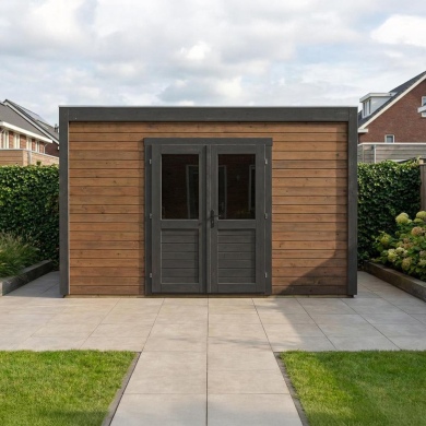 Gartenhaus, Gerätehaus Nova 4.09x3.09m - 12.64m2 - 28mm - Imprägniert