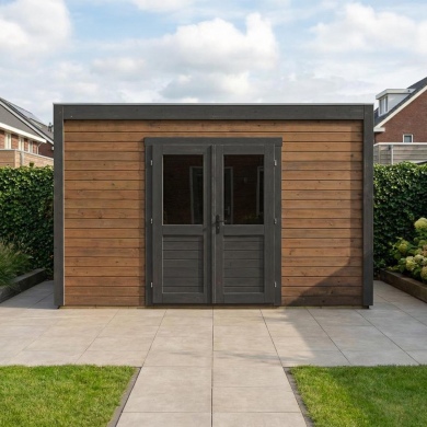 Gartenhaus, Gerätehaus Nova 4.09x4.09m - 16.73m2 - 28mm - Imprägniert