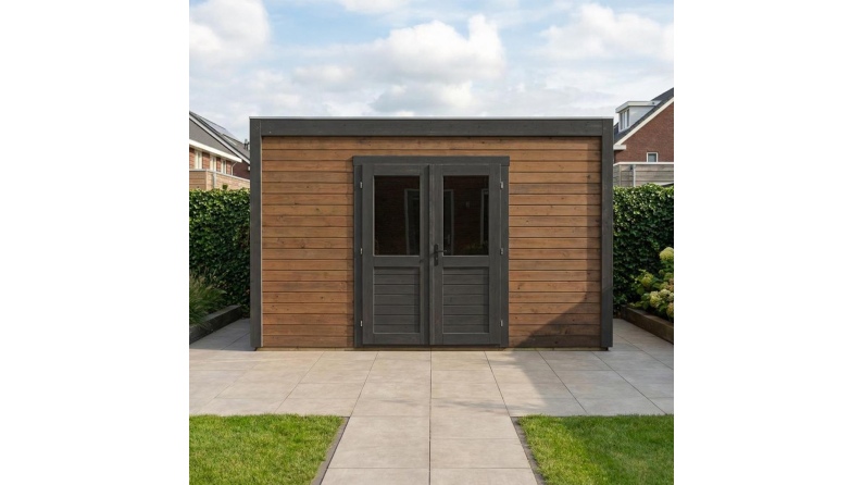 Gartenhaus, Gerätehaus Nova 4.09x4.09m - 16.73m2 - 28mm - Imprägniert