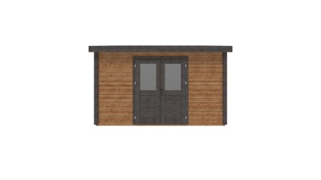 Gartenhaus, Gerätehaus Freya 4.09x4.09m - 16.73m2 - 28mm - Imprägniert