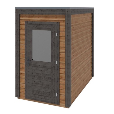 Gartenhaus, Gerätehaus Veya 1.59x2.59m - 4.12m2 - 28mm - Imprägniert