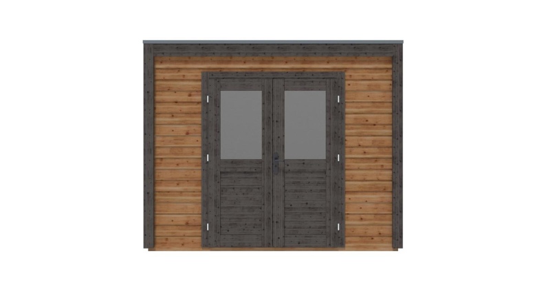 Gartenhaus, Gerätehaus Sora 3.09x2.59m - 8m2 - 28mm - Imprägniert