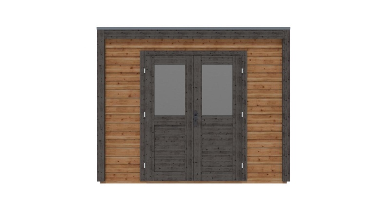 Gartenhaus, Gerätehaus Sora 3.09x4.09m - 12.64m2 - 28mm - Imprägniert