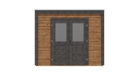 Gartenhaus, Gerätehaus Sora 3.09x4.09m - 12.64m2 - 28mm - Imprägniert