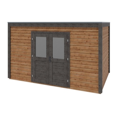 Gartenhaus, Gerätehaus Nova 4.09x2.59m - 10.59m2 - 28mm - Imprägniert