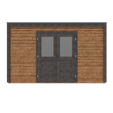 Gartenhaus, Gerätehaus Nova 4.09x3.09m - 12.64m2 - 28mm - Imprägniert