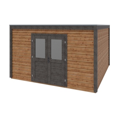 Gartenhaus, Gerätehaus Nova 4.09x4.09m - 16.73m2 - 28mm - Imprägniert