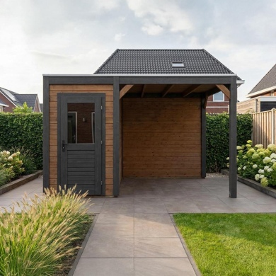 Gartenhaus, Gerätehaus Veya 4.06x2.59m - 10.52m2 - 28mm - Imprägniert